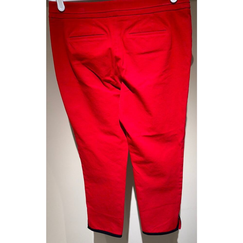 Talbots Red Pants with Black Trim Size 4p - Picture 2 of 5
